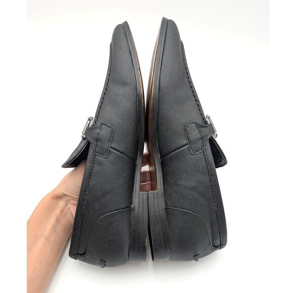 Steve Madden Mez Almond Toe Slip-On Loafer Shoes Men's Black Size US8 EU41 - Picture 5 of 13